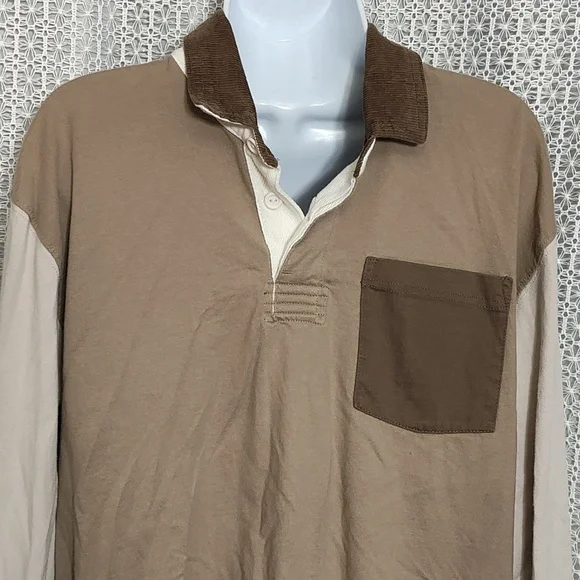 Abercrombie & Fitch Two-Tone Long Sleeve Shirt - Picture 2 of 10